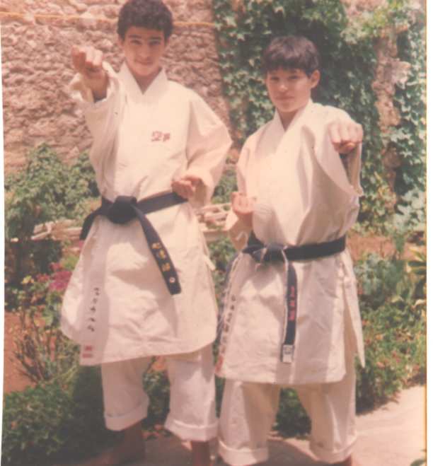 a friend and I at the begining